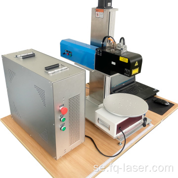 3D -fiberlasermarkeringsmaskin med roterande tabell